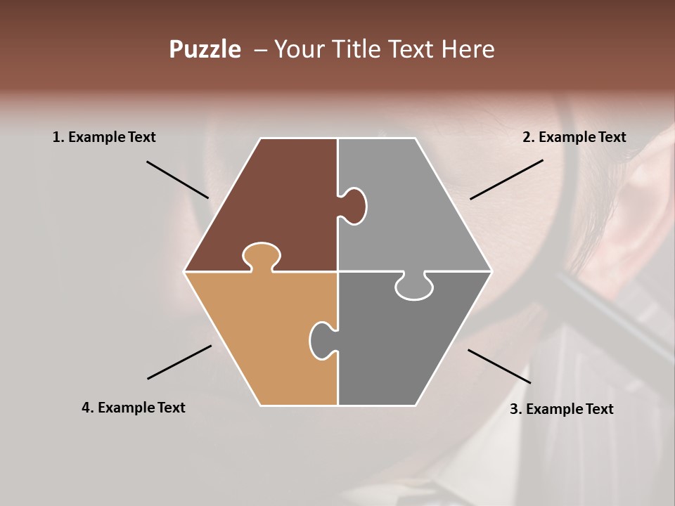 Glass Boy Caricature PowerPoint Template