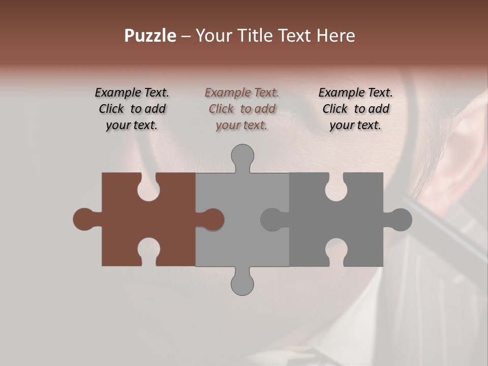 Glass Boy Caricature PowerPoint Template