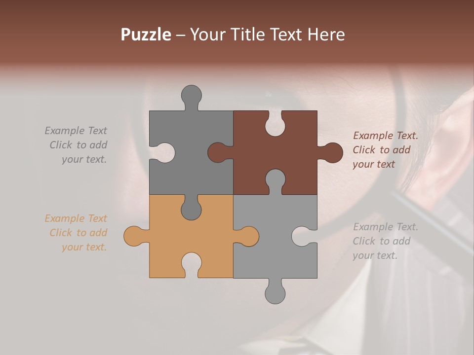 Glass Boy Caricature PowerPoint Template