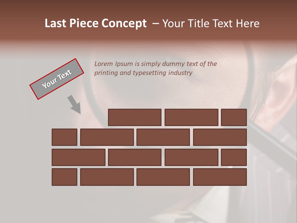 Glass Boy Caricature PowerPoint Template