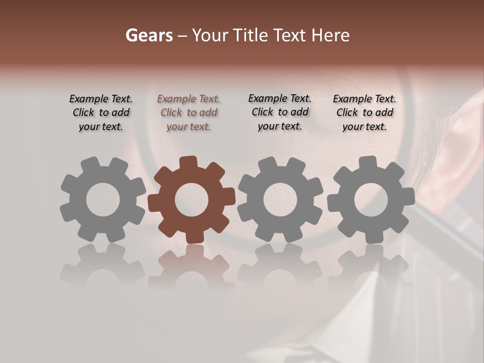 Glass Boy Caricature PowerPoint Template