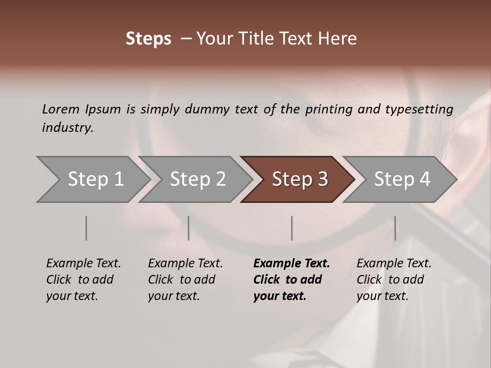 Glass Boy Caricature PowerPoint Template