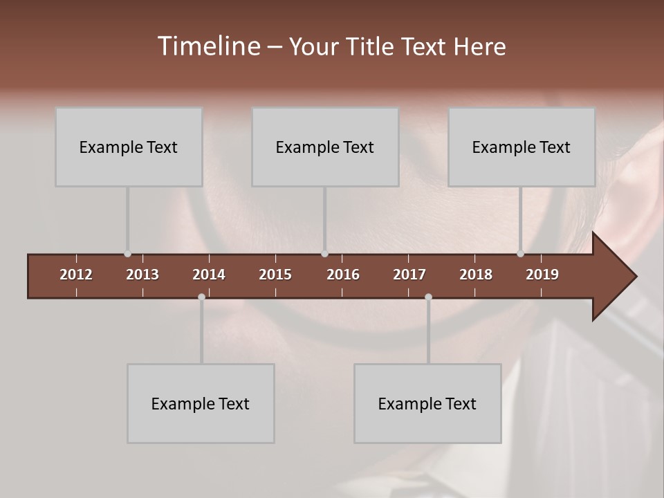 Glass Boy Caricature PowerPoint Template