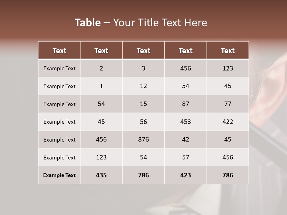 Glass Boy Caricature PowerPoint Template