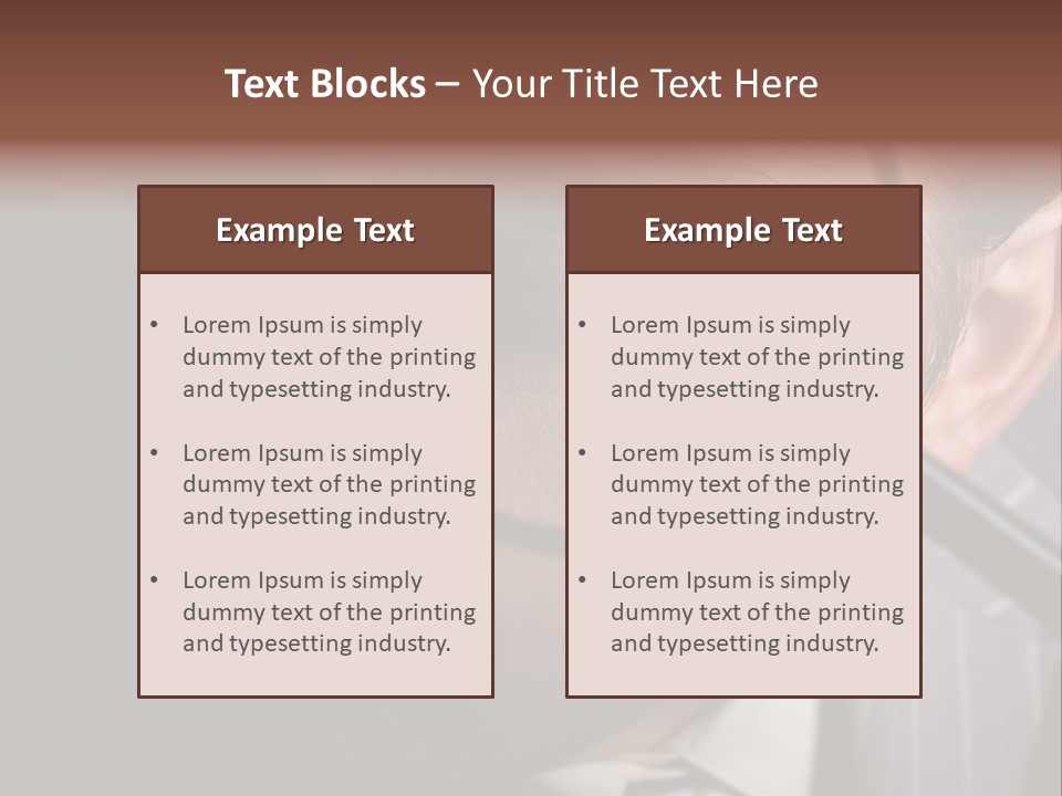 Glass Boy Caricature PowerPoint Template