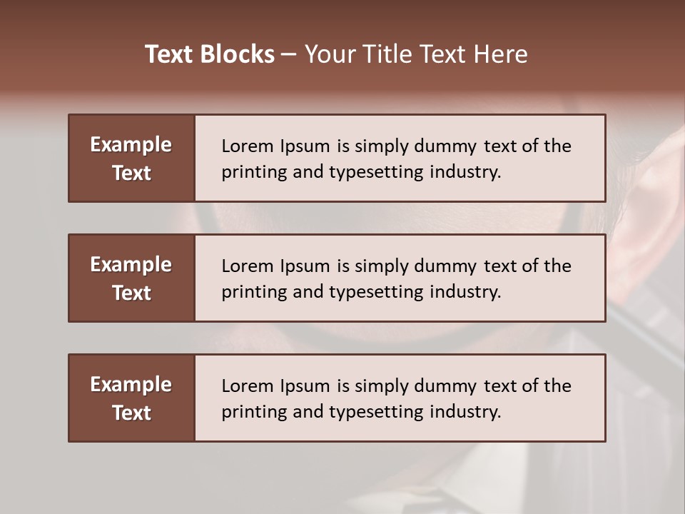 Glass Boy Caricature PowerPoint Template