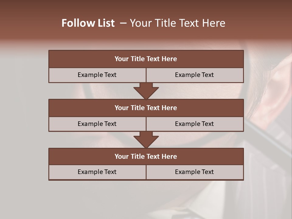 Glass Boy Caricature PowerPoint Template