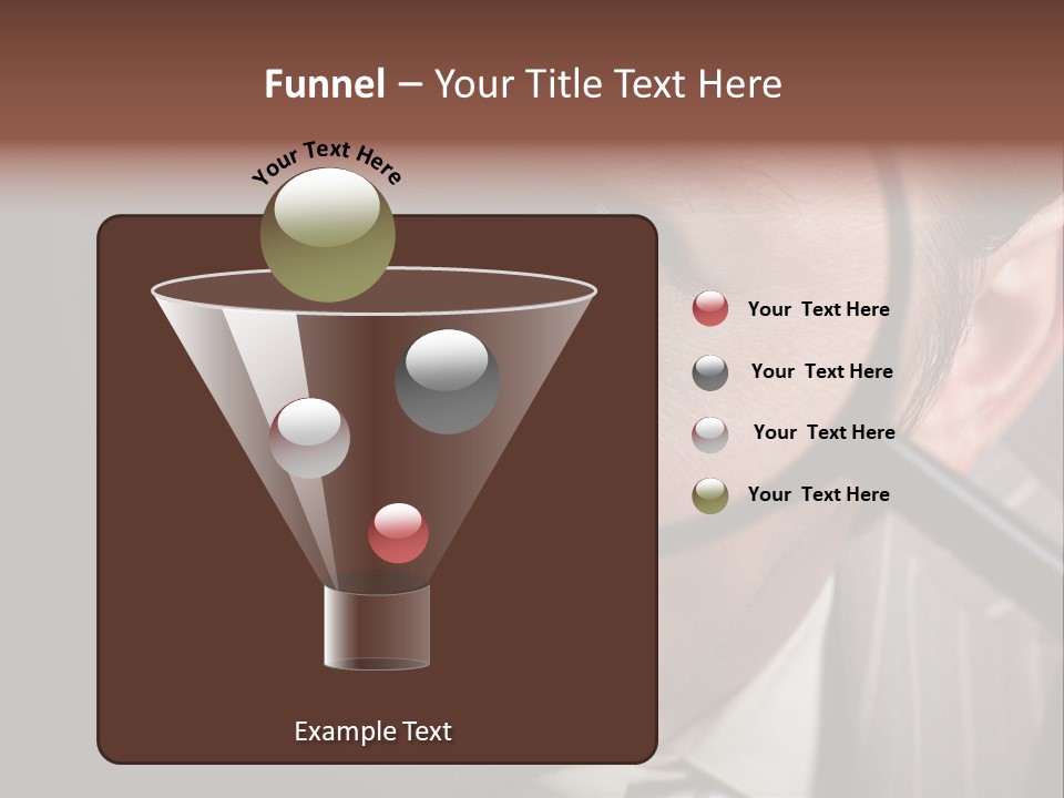 Glass Boy Caricature PowerPoint Template