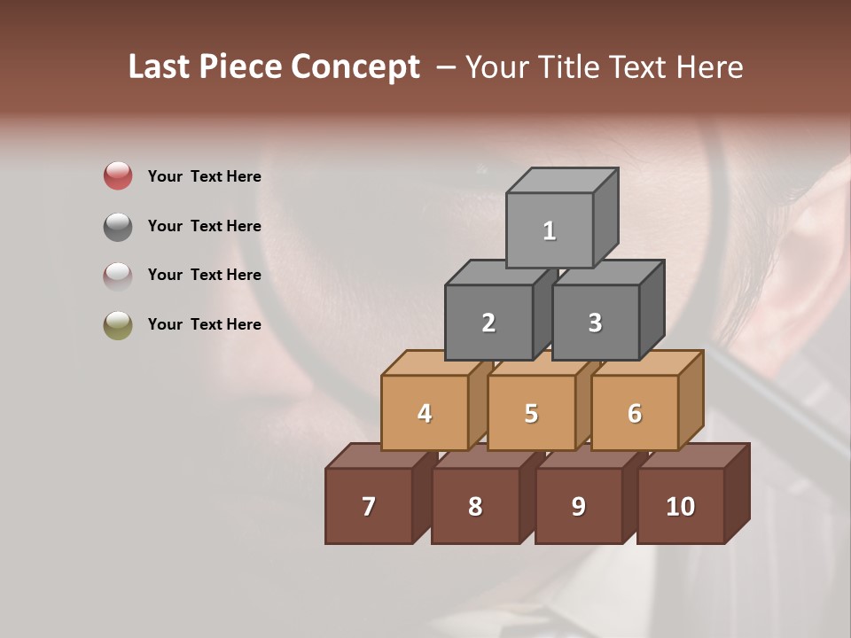 Glass Boy Caricature PowerPoint Template