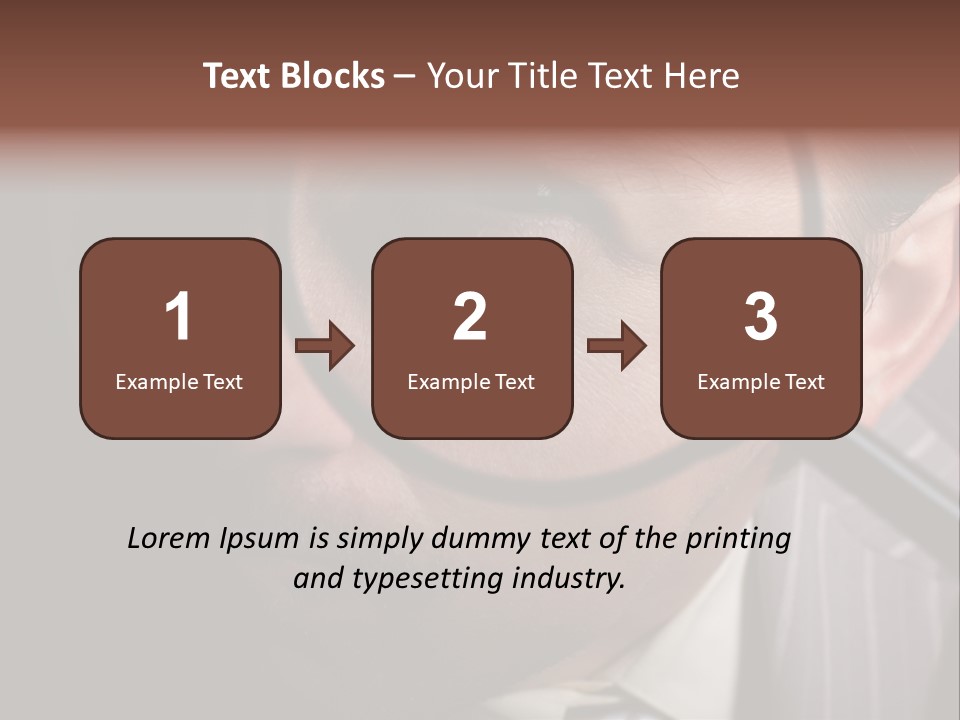 Glass Boy Caricature PowerPoint Template