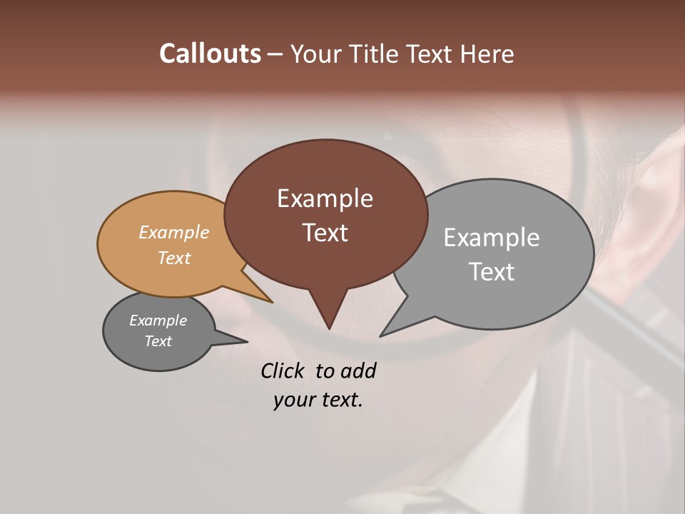 Glass Boy Caricature PowerPoint Template