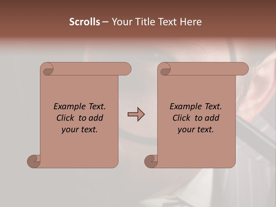 Glass Boy Caricature PowerPoint Template