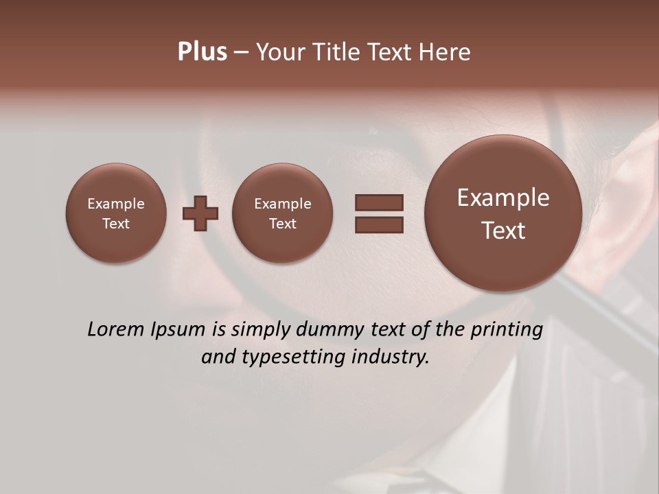 Glass Boy Caricature PowerPoint Template