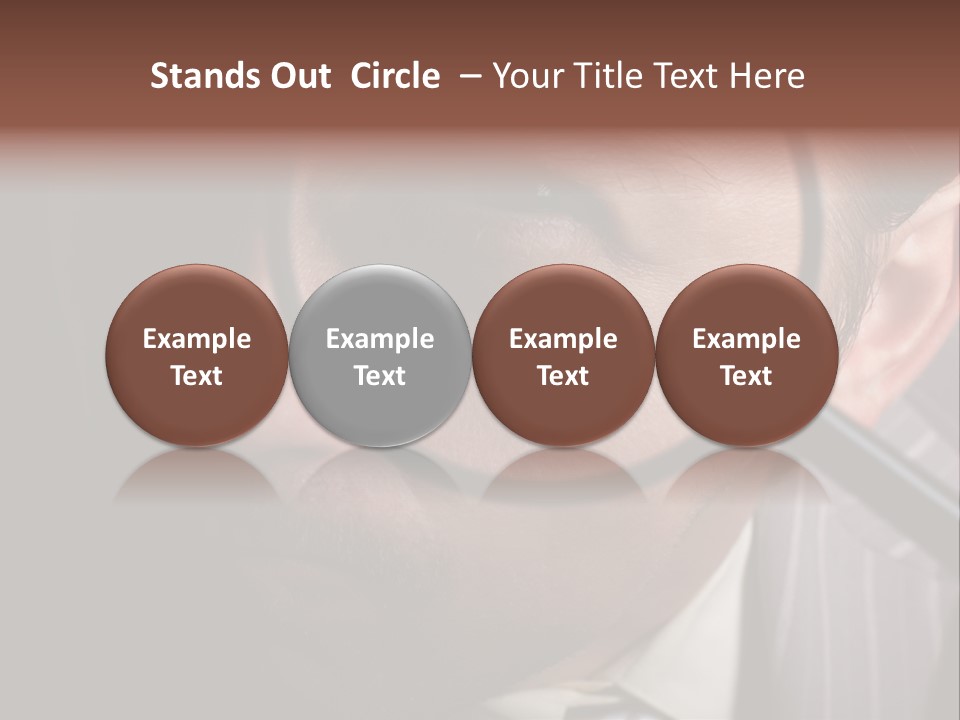 Glass Boy Caricature PowerPoint Template