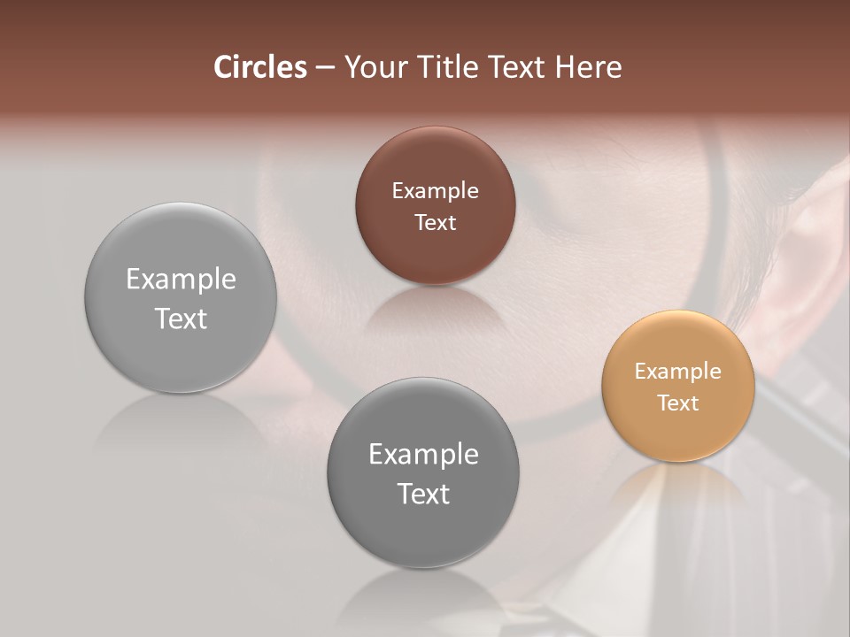 Glass Boy Caricature PowerPoint Template