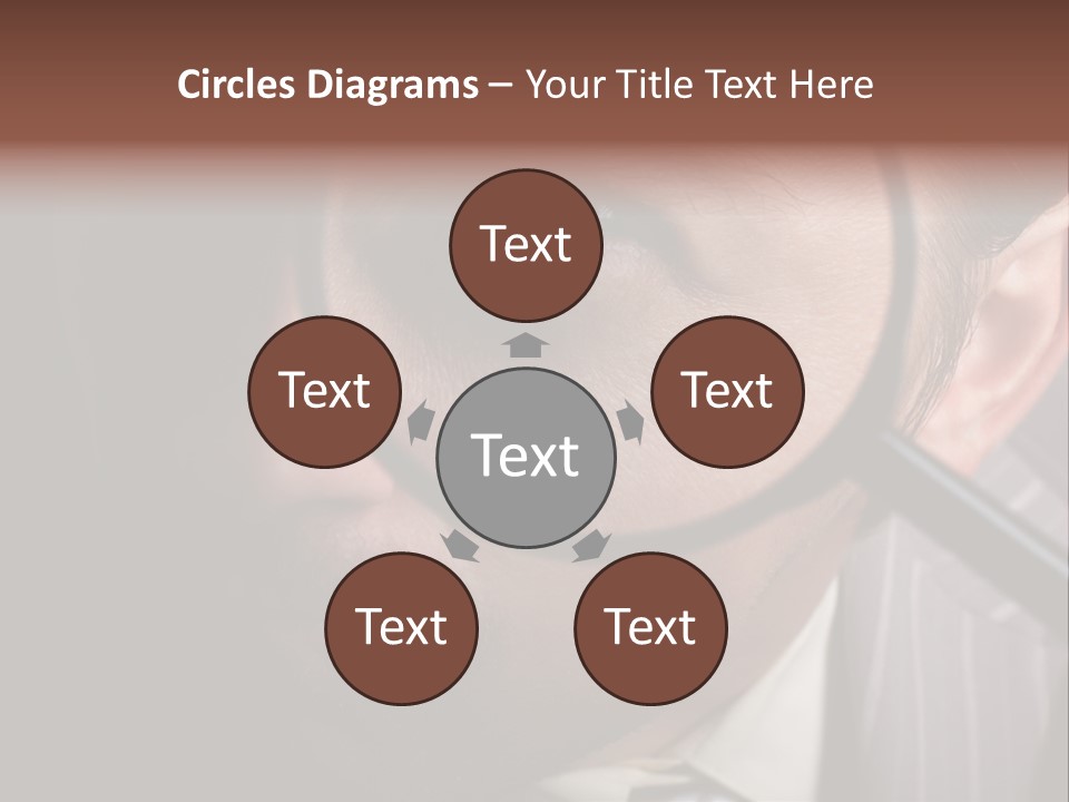 Glass Boy Caricature PowerPoint Template