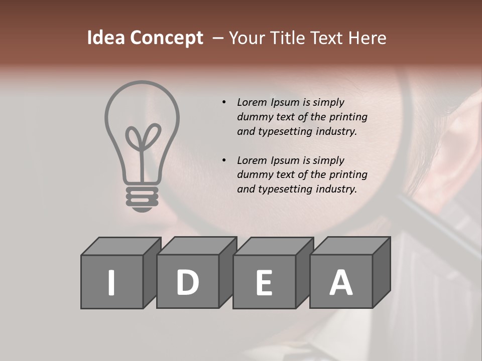 Glass Boy Caricature PowerPoint Template