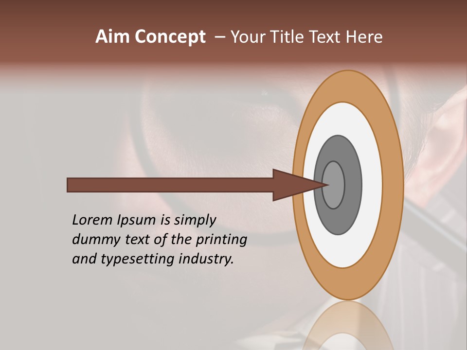 Glass Boy Caricature PowerPoint Template