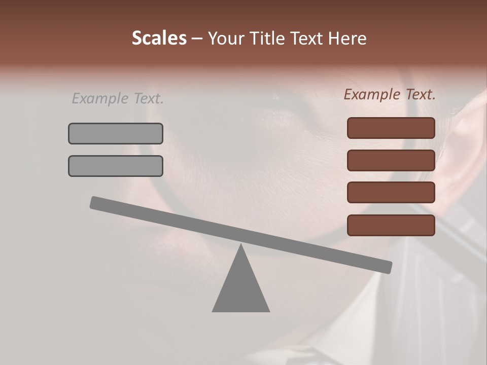 Glass Boy Caricature PowerPoint Template