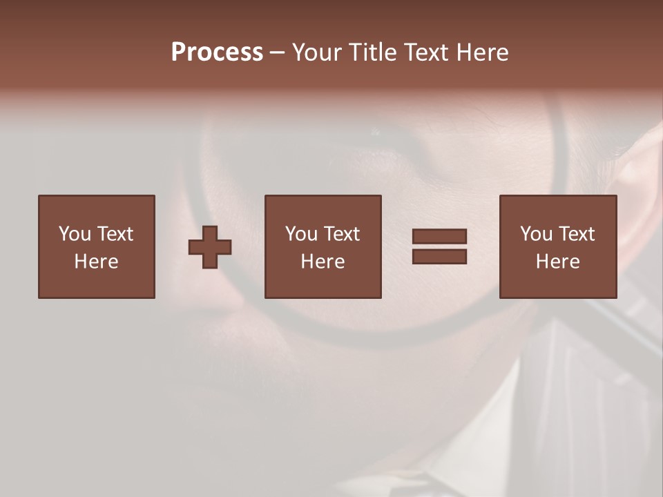 Glass Boy Caricature PowerPoint Template