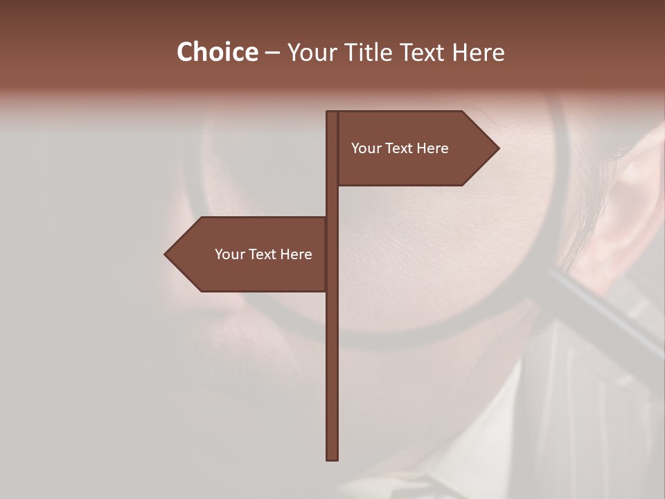 Glass Boy Caricature PowerPoint Template