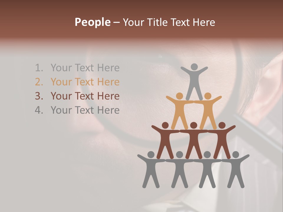 Glass Boy Caricature PowerPoint Template