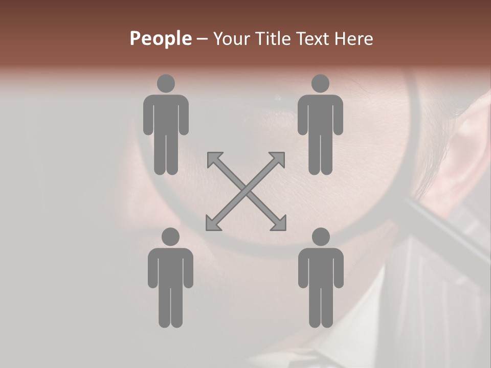 Glass Boy Caricature PowerPoint Template