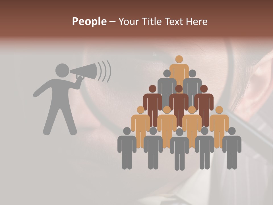 Glass Boy Caricature PowerPoint Template