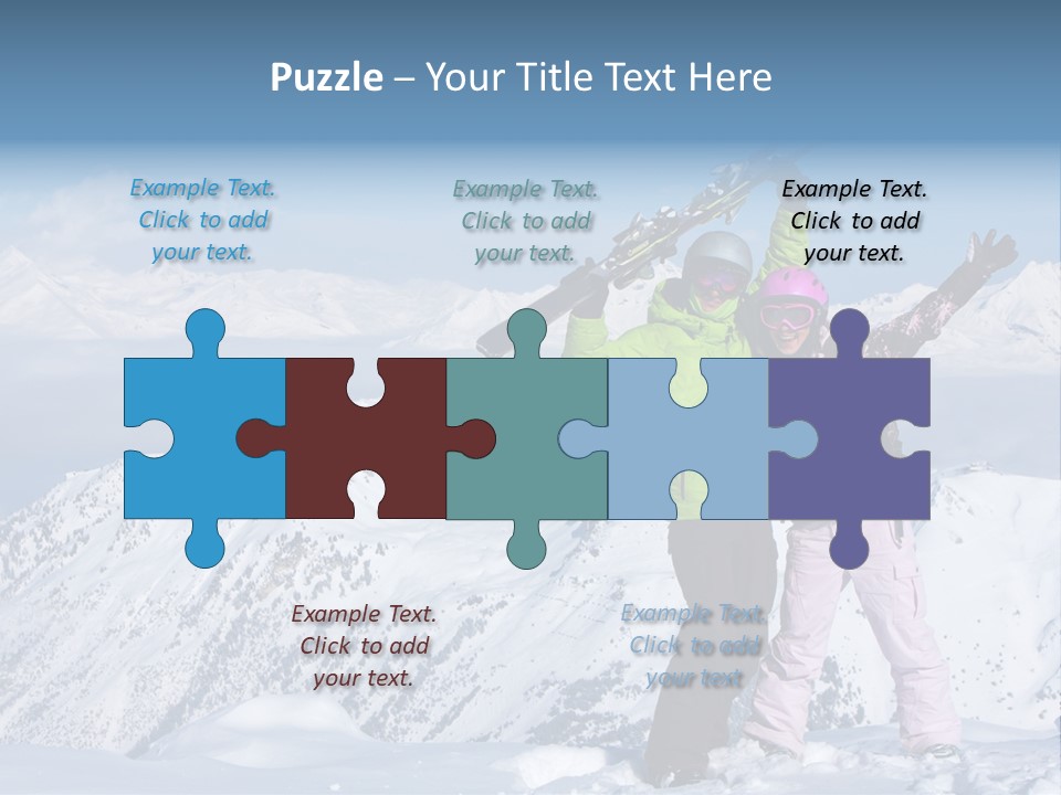 Two People Family Happiness PowerPoint Template