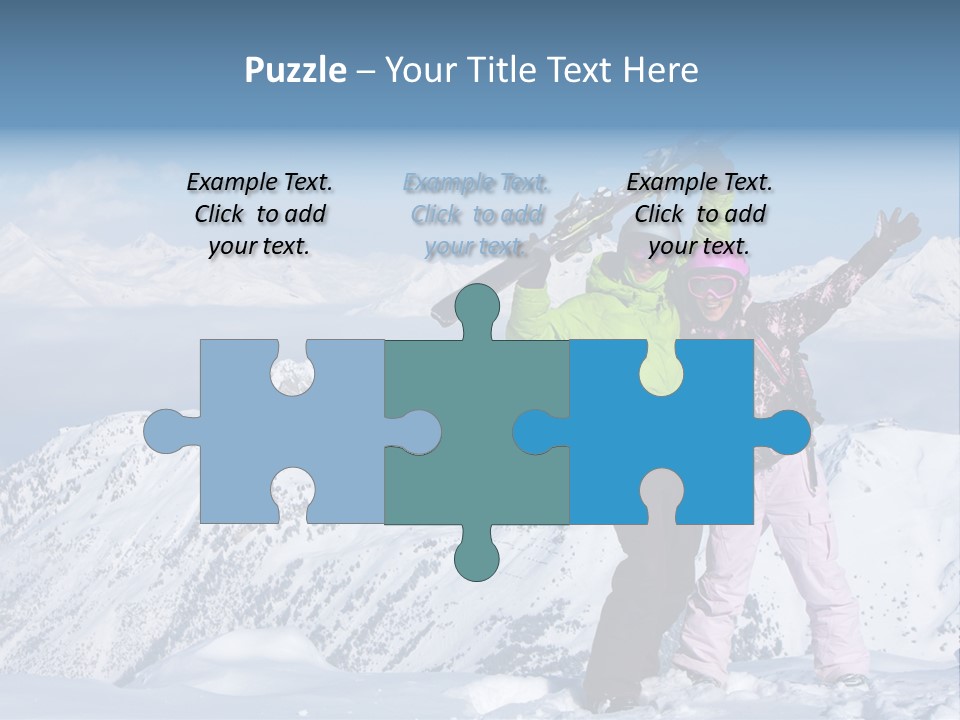 Two People Family Happiness PowerPoint Template