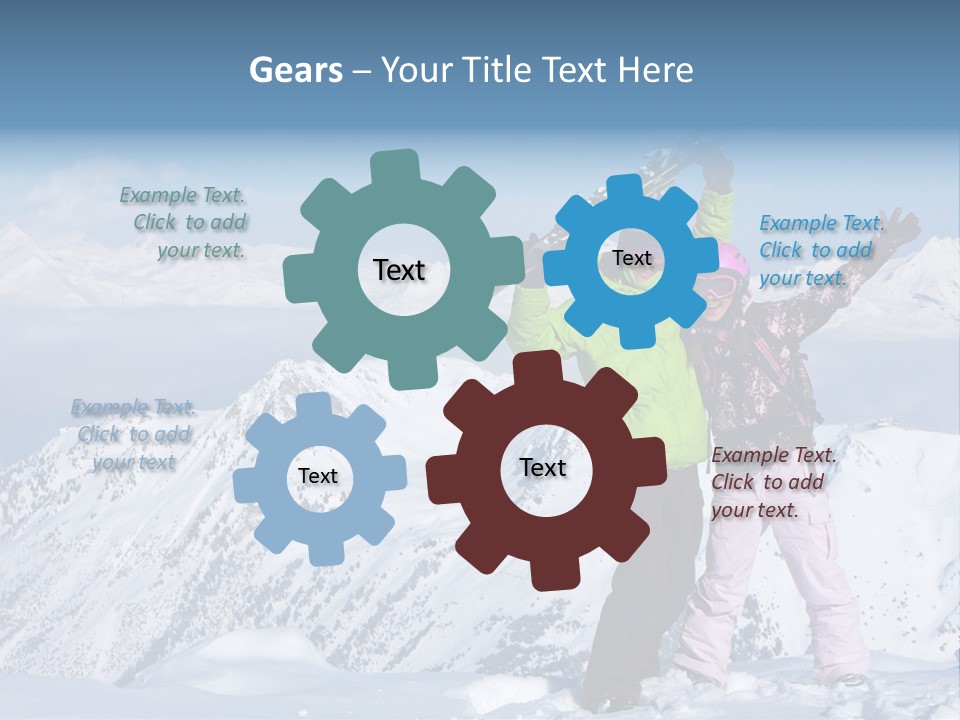 Two People Family Happiness PowerPoint Template