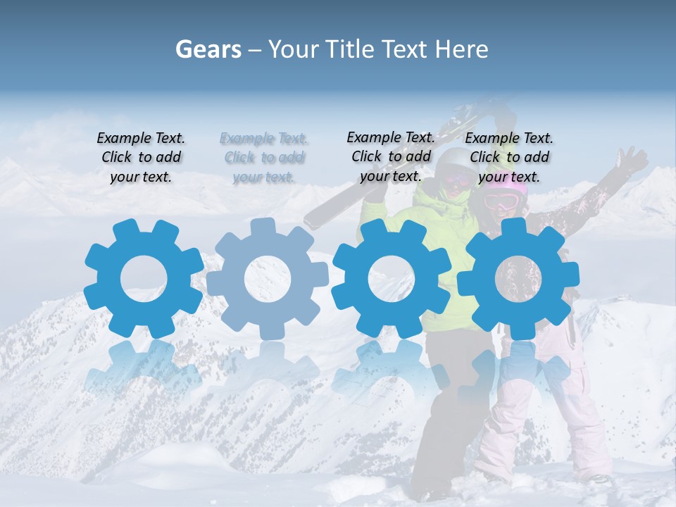 Two People Family Happiness PowerPoint Template