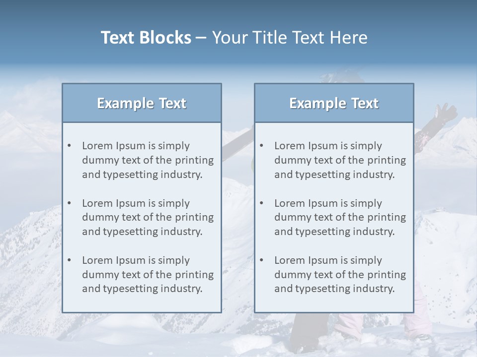 Two People Family Happiness PowerPoint Template