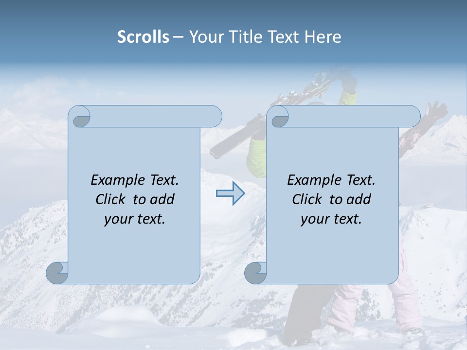 Two People Family Happiness PowerPoint Template