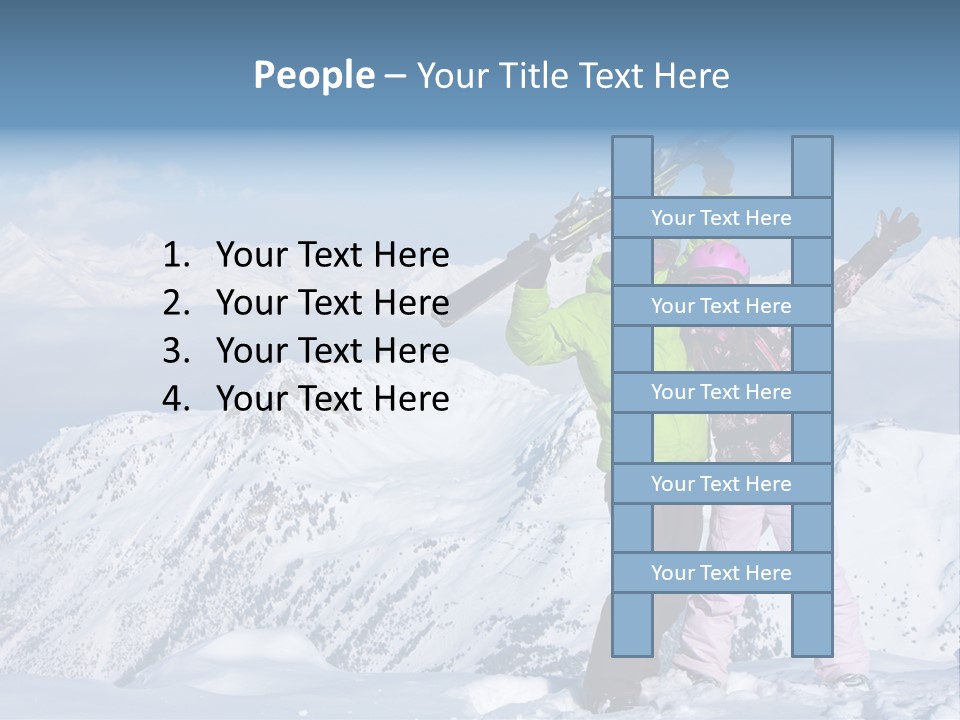 Two People Family Happiness PowerPoint Template