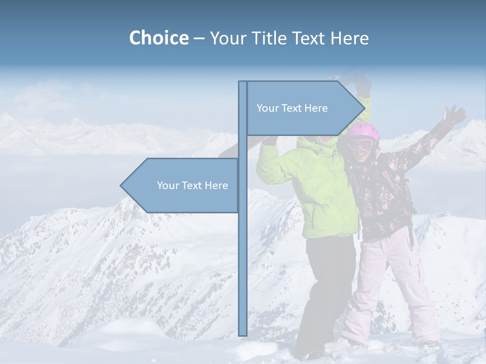 Two People Family Happiness PowerPoint Template