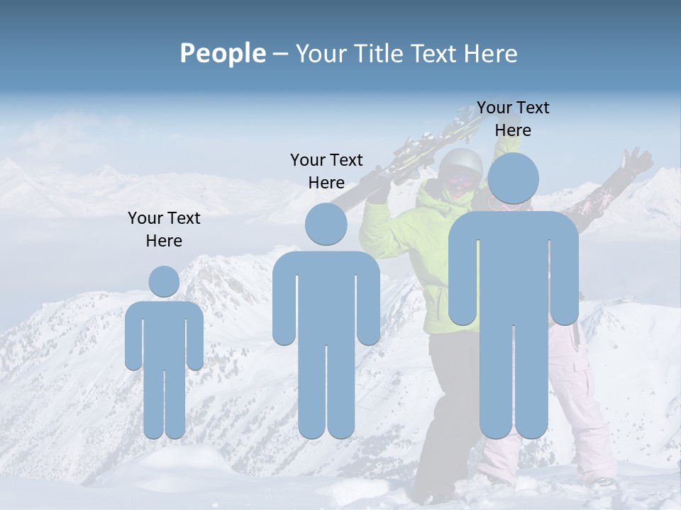 Two People Family Happiness PowerPoint Template