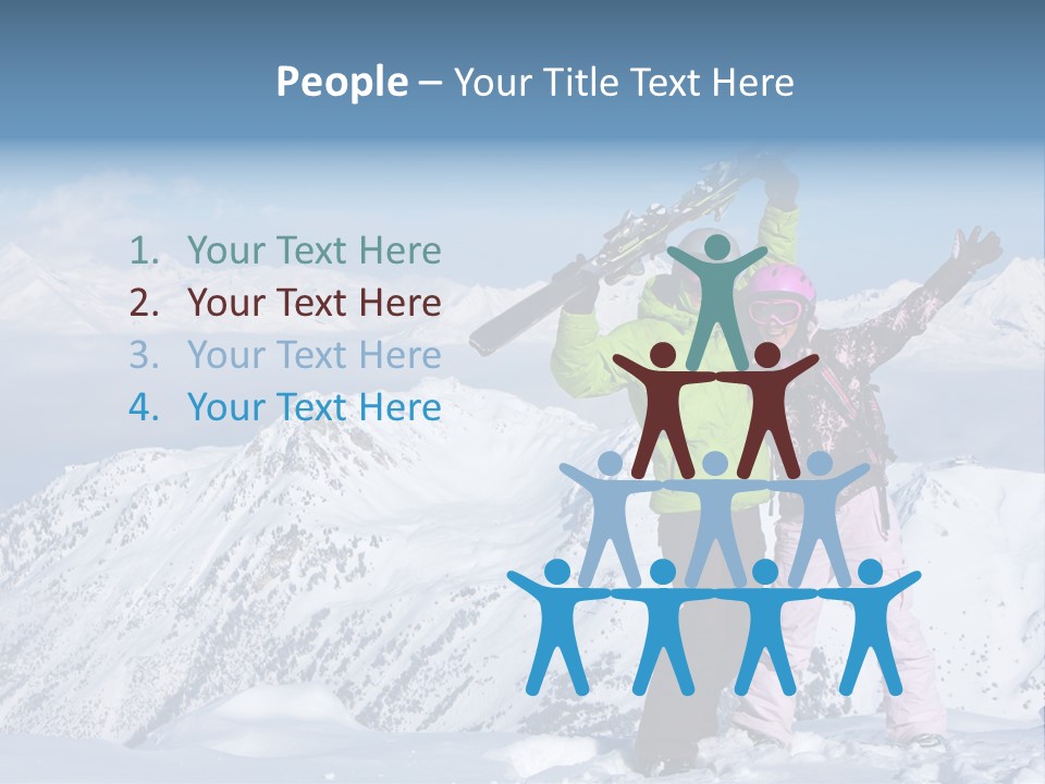 Two People Family Happiness PowerPoint Template