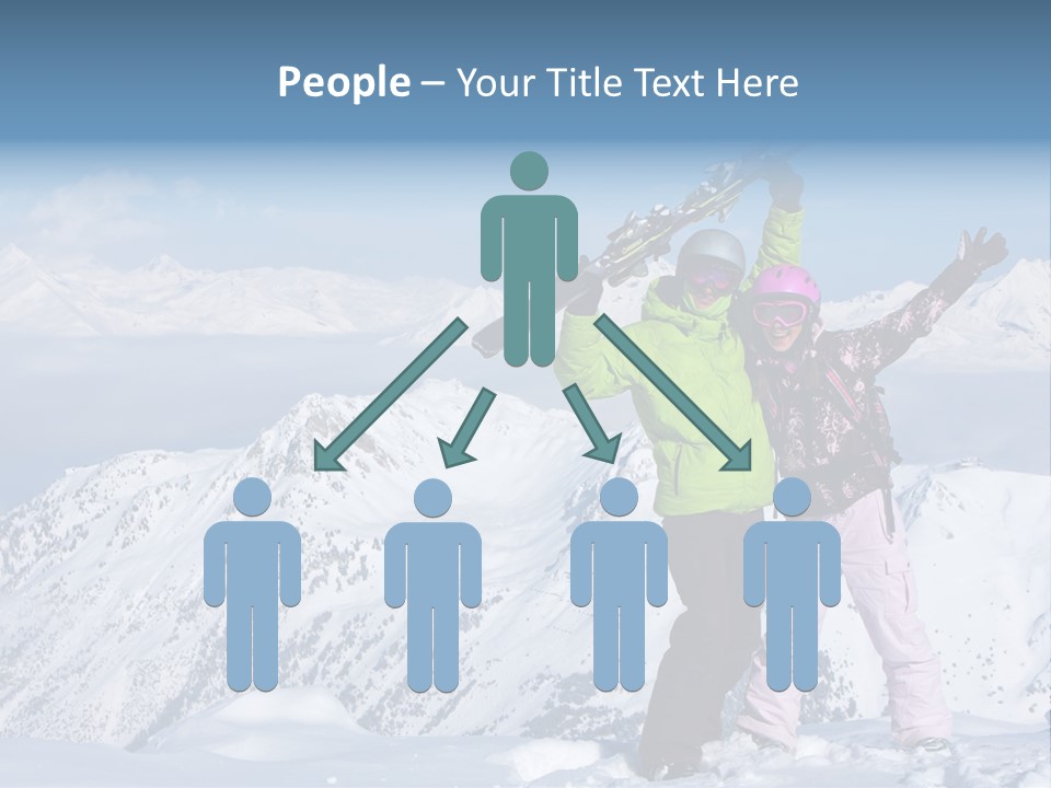 Two People Family Happiness PowerPoint Template