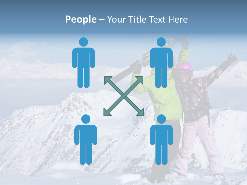 Two People Family Happiness PowerPoint Template