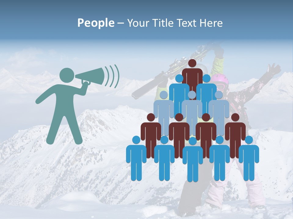 Two People Family Happiness PowerPoint Template