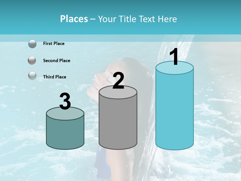 Woman Female Relaxation PowerPoint Template