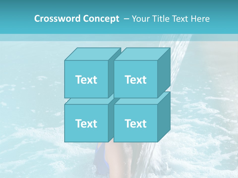Woman Female Relaxation PowerPoint Template
