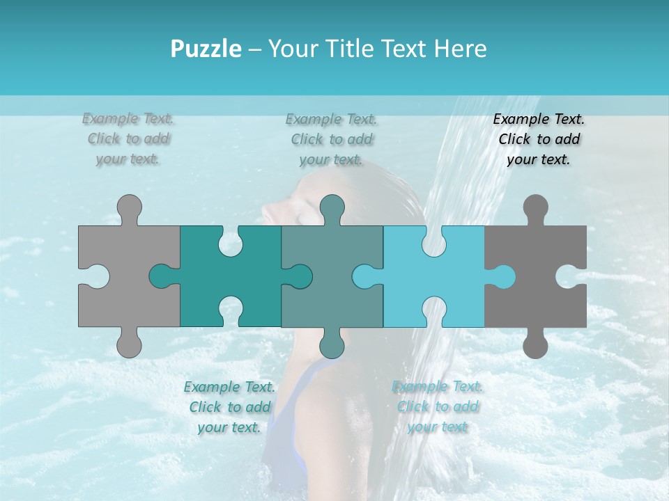 Woman Female Relaxation PowerPoint Template