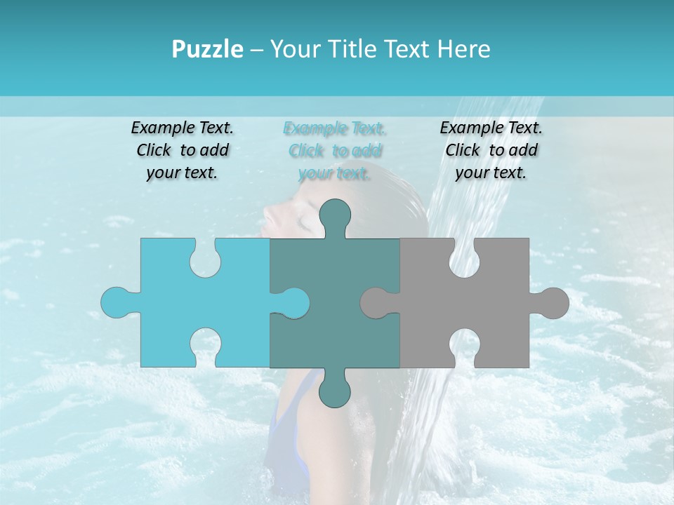 Woman Female Relaxation PowerPoint Template