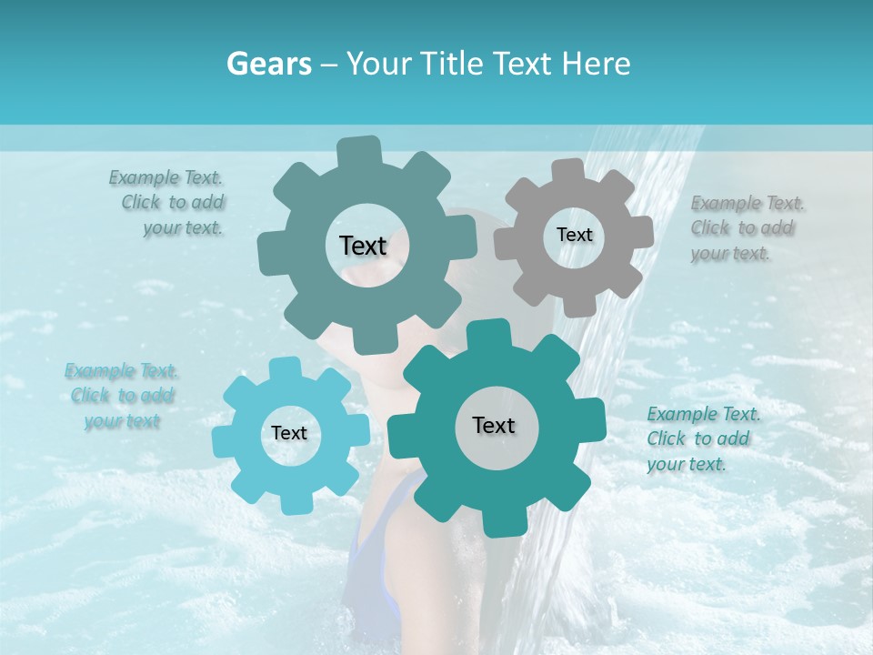 Woman Female Relaxation PowerPoint Template