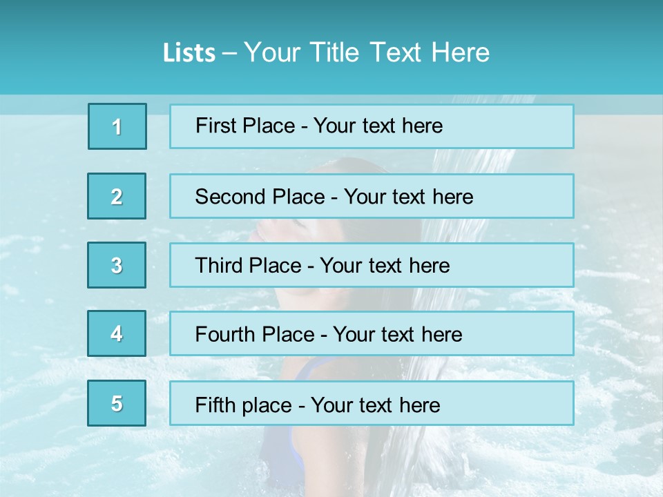Woman Female Relaxation PowerPoint Template