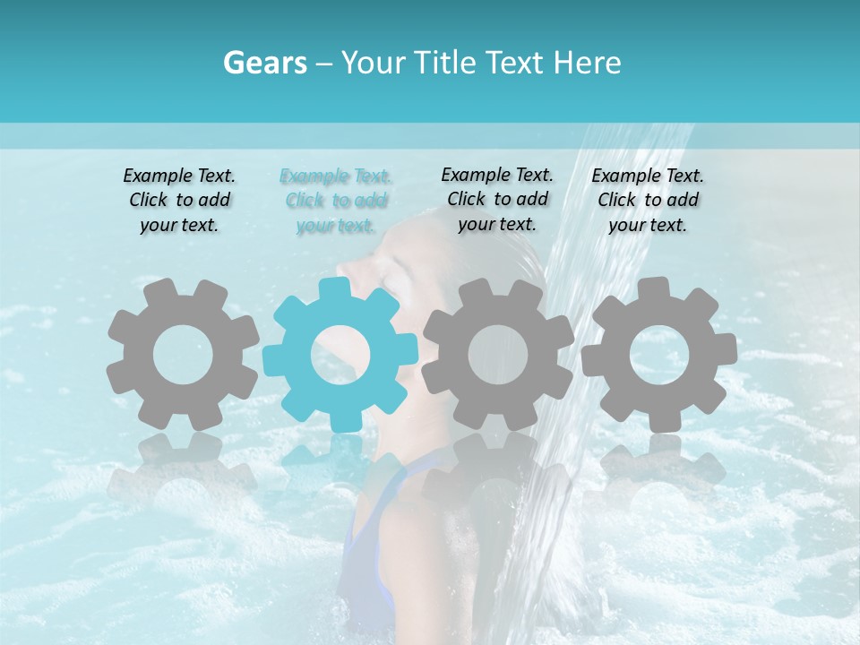 Woman Female Relaxation PowerPoint Template