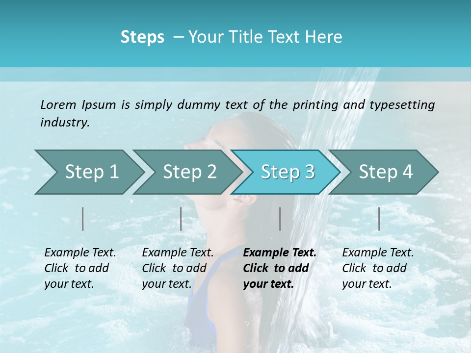 Woman Female Relaxation PowerPoint Template