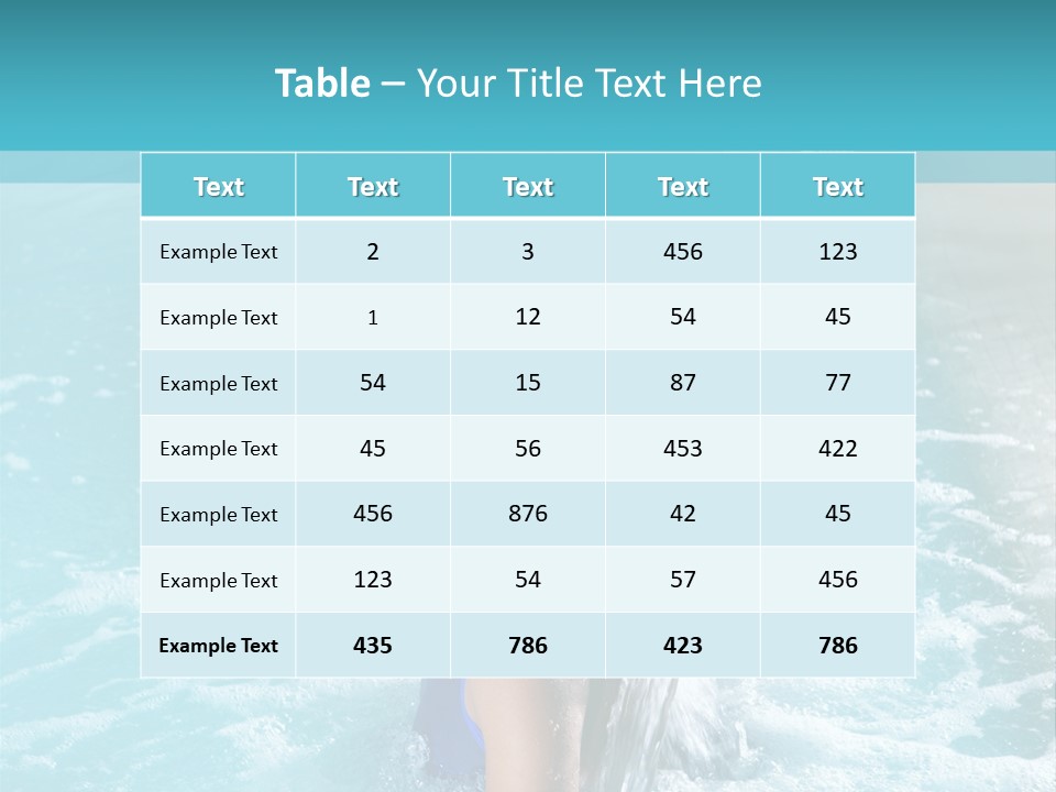 Woman Female Relaxation PowerPoint Template